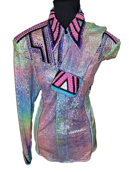 Large Foil Metallic Lycra Day Shirt