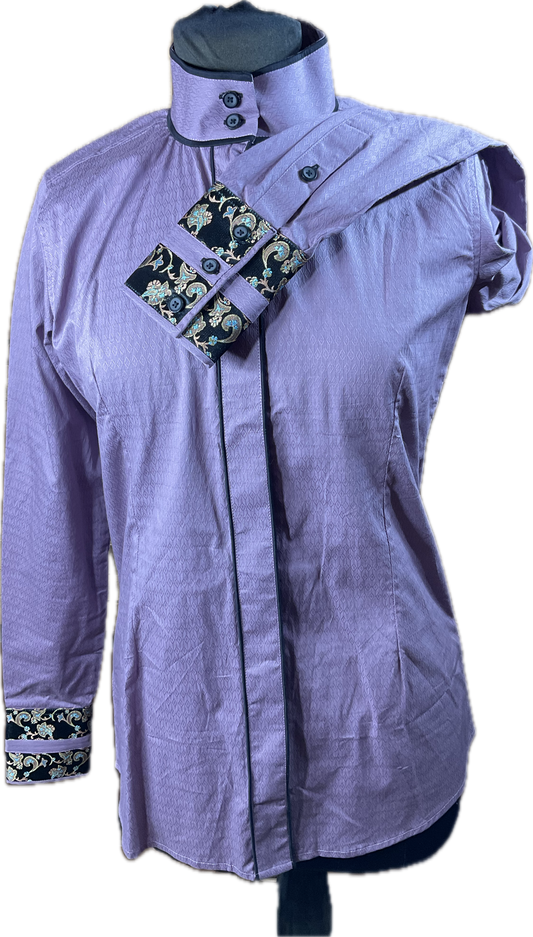 **36 Bust** THE WEEKENDER - Mauve with black and floral trims