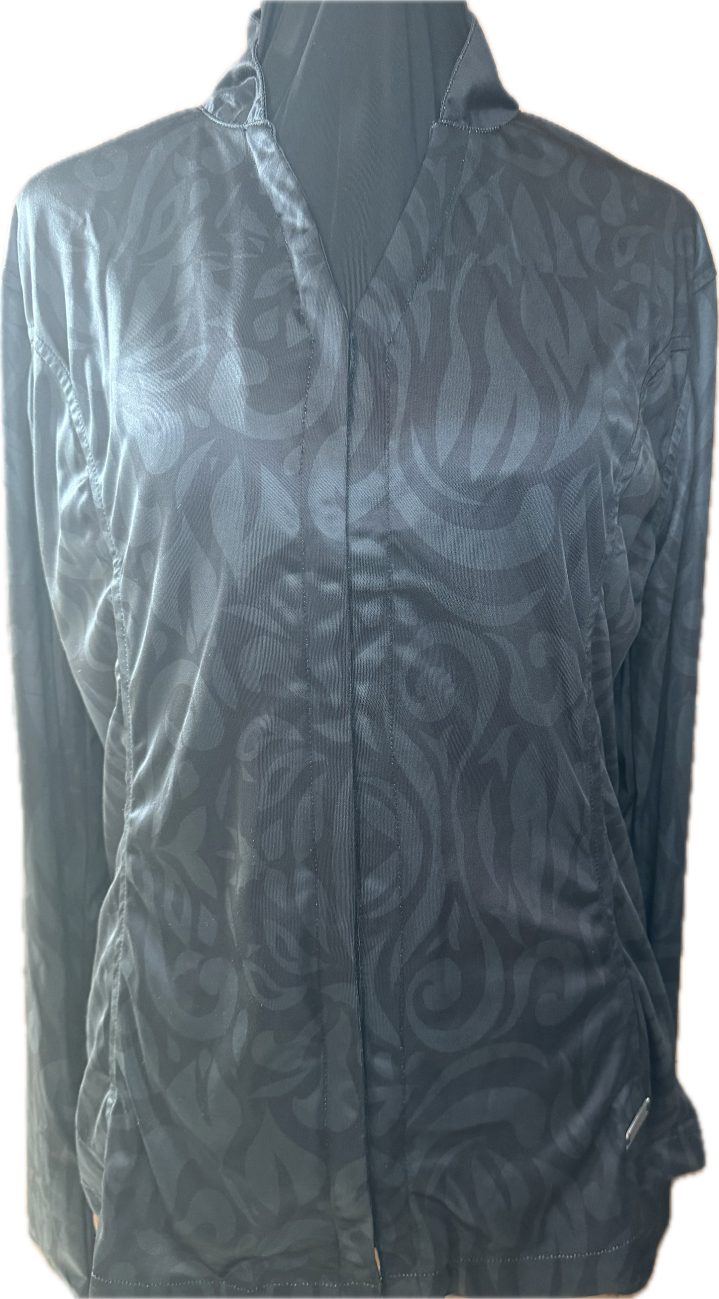 Cowboy Couture Ladies Black Vines Tunic Shirt