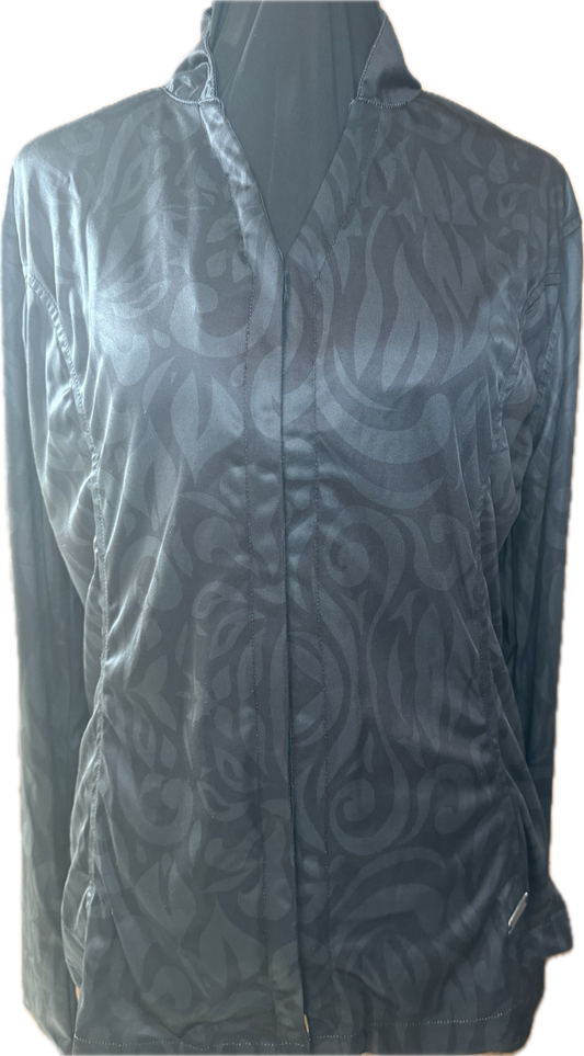 Cowboy Couture Ladies Black Vines Tunic Shirt