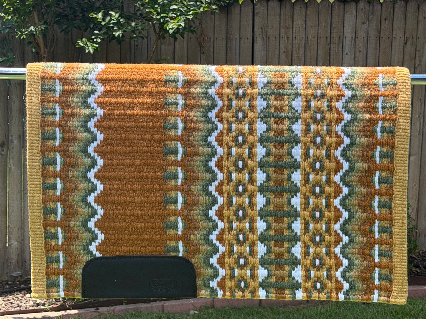 B561 Oversized Saddle Blanket Sheep Skin, Indian Tan, White, Olive Green, Sage Green, Raw Umber