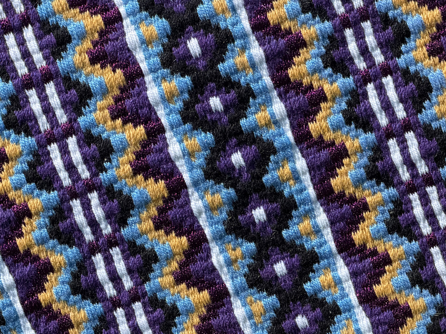 B517 Oversized Saddle Blanket Show Purple, White, Periwinkle, Indian Tan, Matte Metallic Grape Juice, Black