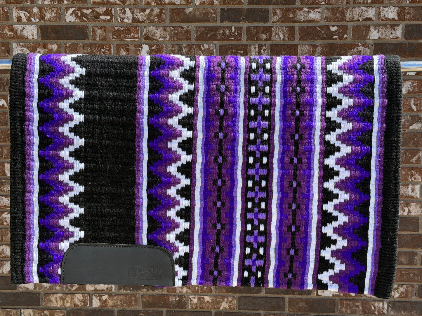 B507 Oversized Saddle Blanket Black, Show Purple, Lavender, Dark Purple, White