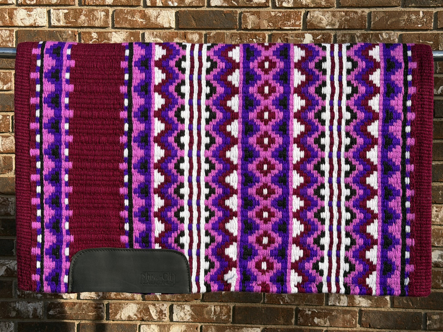 B470 Oversized Saddle Blanket Raspberry, Purple, Levander, White, Black