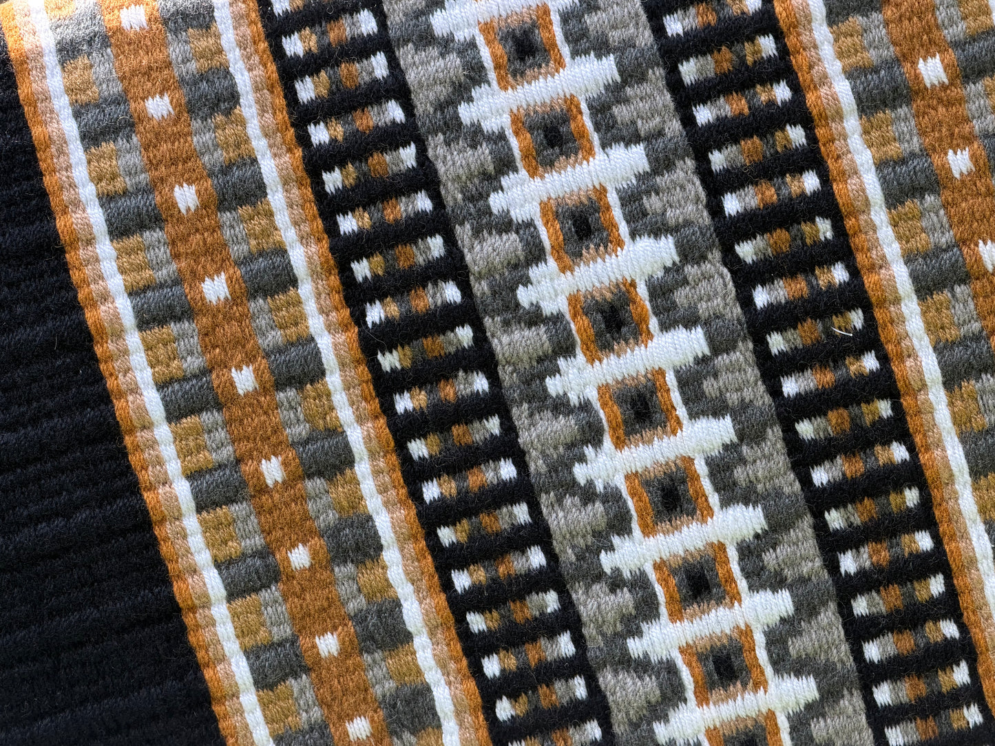 B577 Oversized Saddle Blanket Black, Indian Tan, Sheep Skin, Raw Umber, Ash, Charcoal