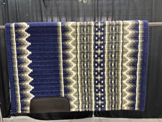 B583 Oversized Saddle Blanket Show Navy Blue, Matte Charcoal Metallic, Ash, Charcoal, White