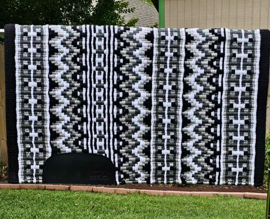 705 Oversized Saddle Blanket Black, White, Grey, Ash, Charcoal