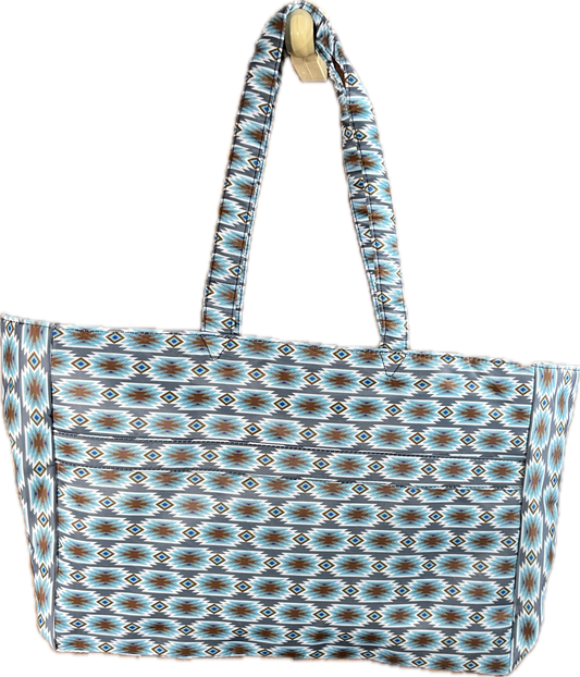 Montana West tote bag multi color blue aztec color