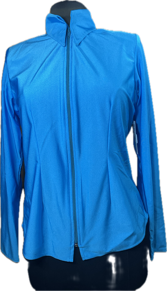 Bright Turquoise Sheen Lycra