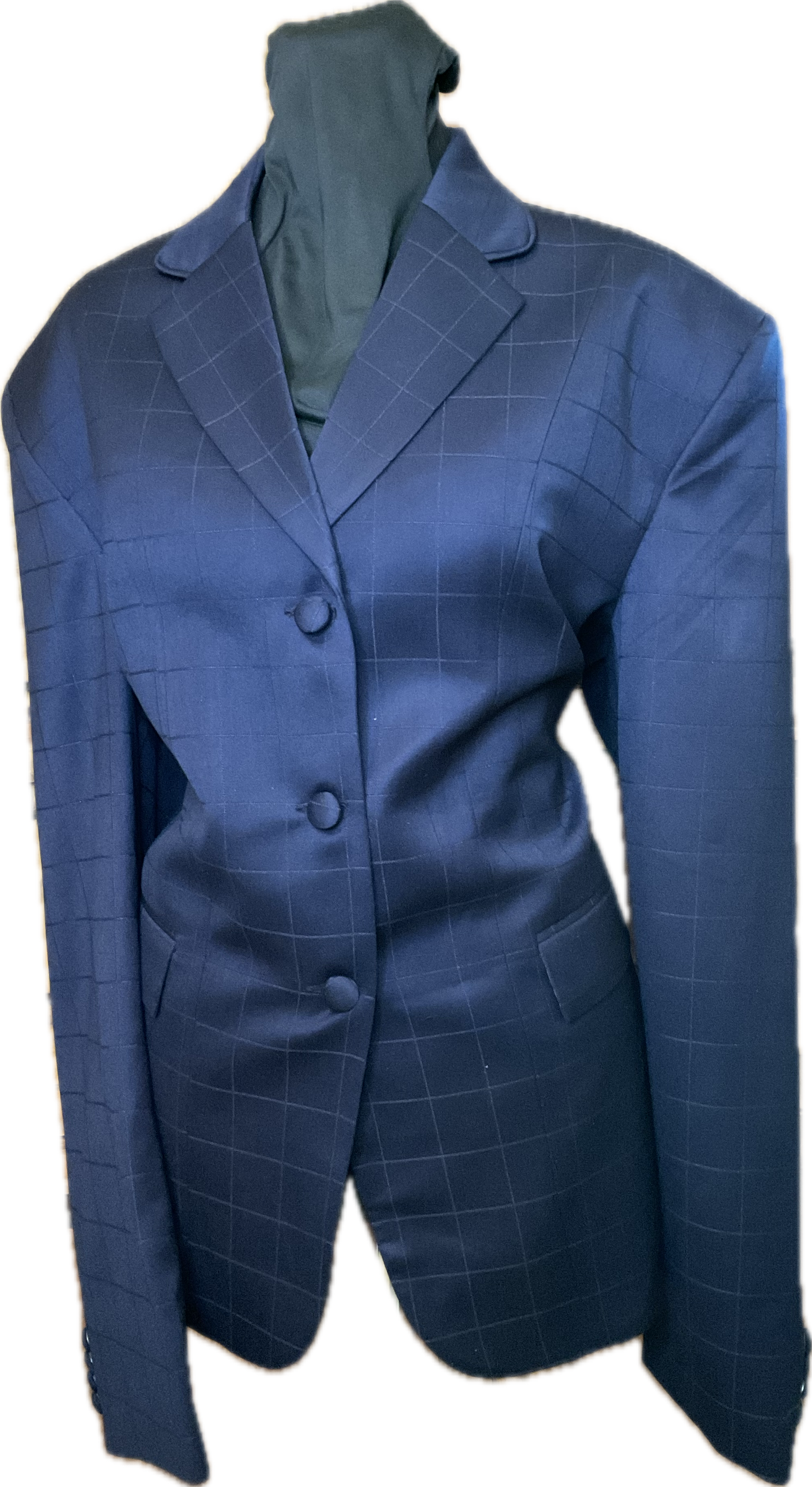 *46 Bust* Navy with Matching Velvet Collar