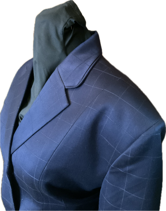 *46 Bust* Navy with Matching Velvet Collar