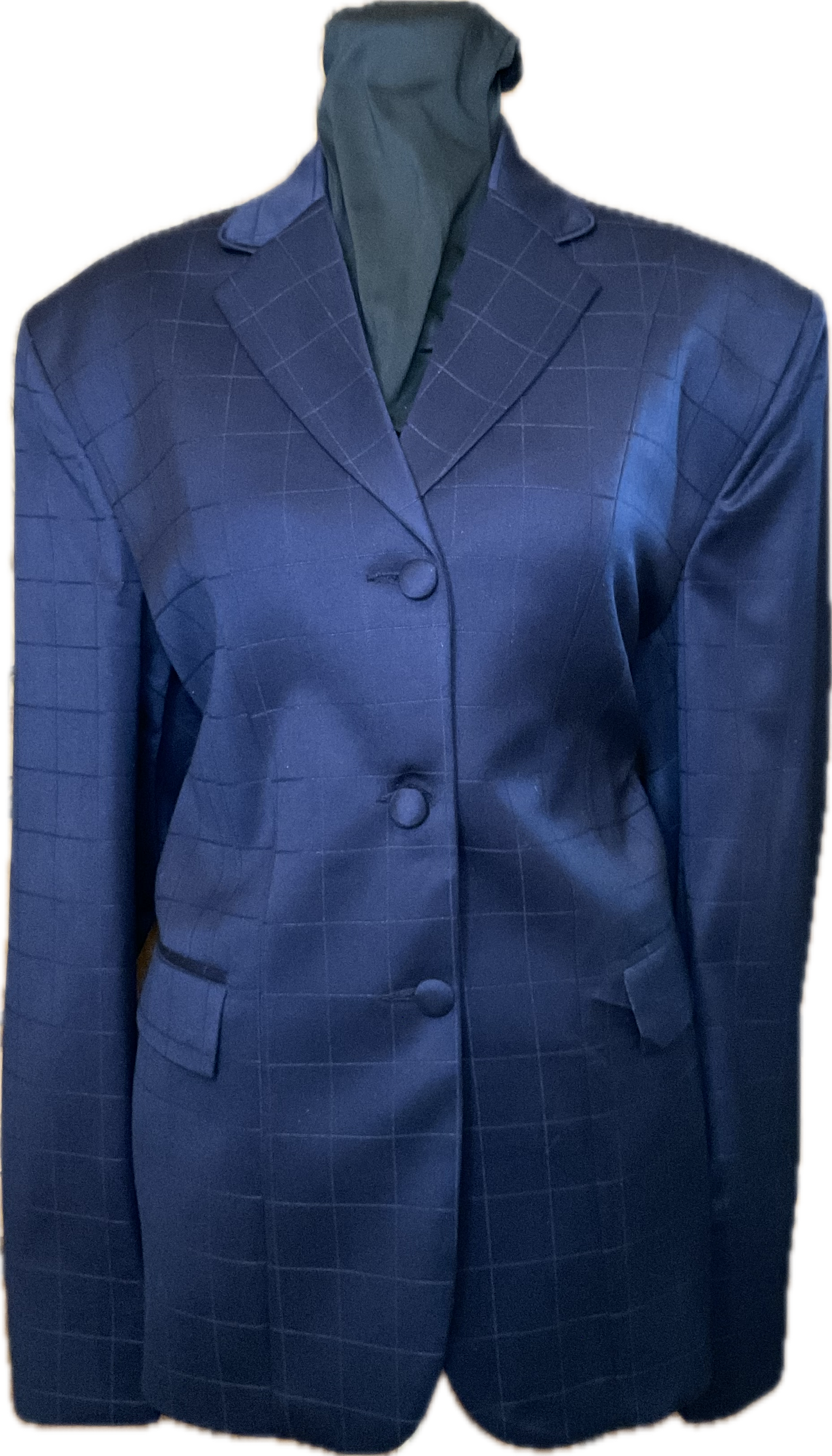*40 Bust* Navy with Matching Velvet Collar