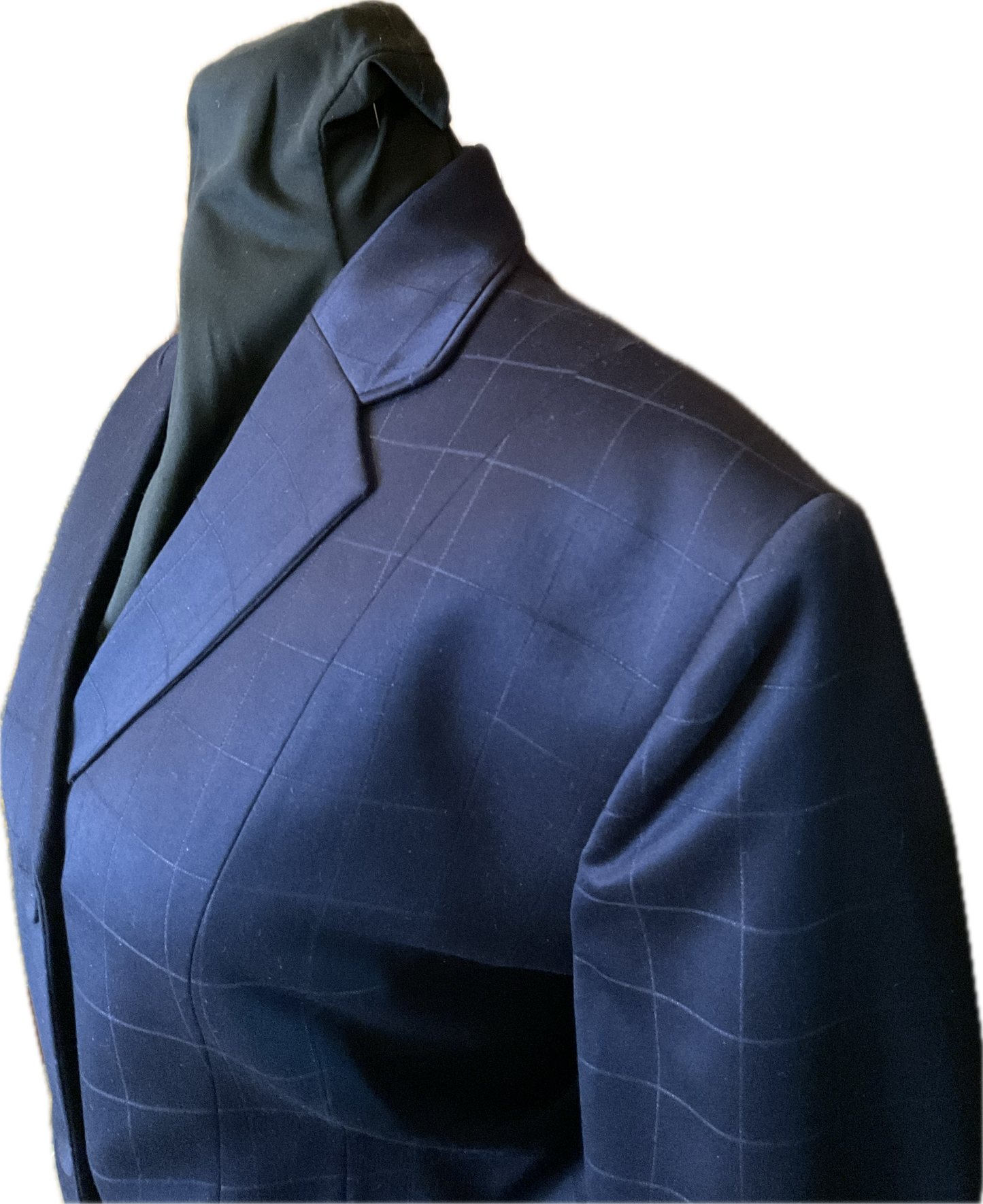 *40 Bust* Navy with Matching Velvet Collar