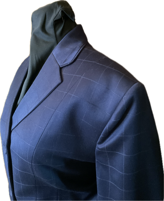 *40 Bust* Navy with Matching Velvet Collar
