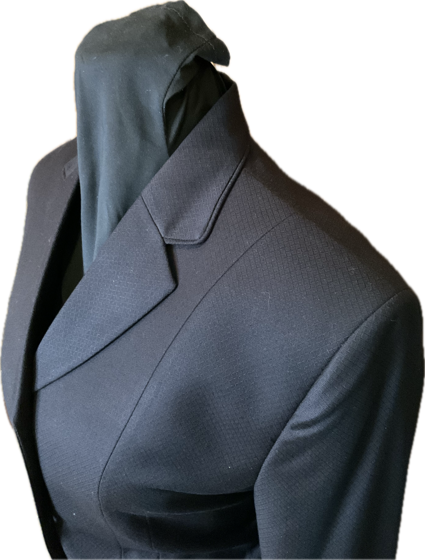 *34 Bust* Black with Matching Velvet Collar and Piping
