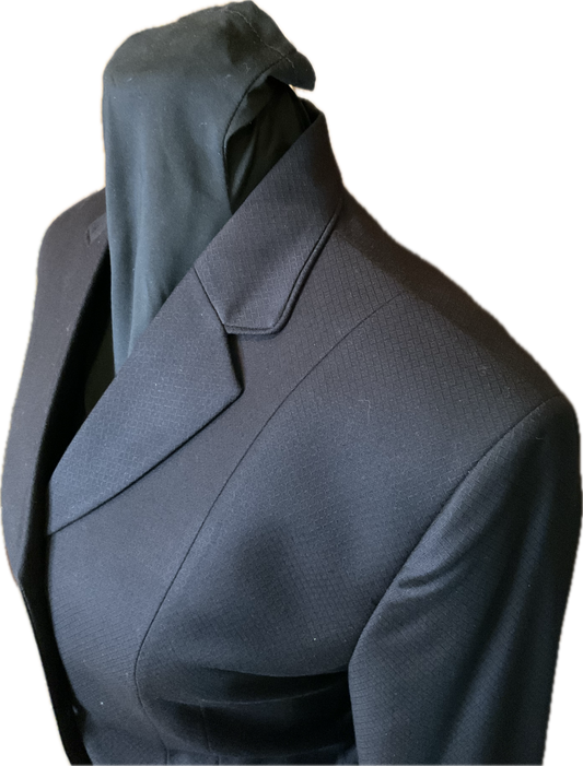 *34 Bust* Black with Matching Velvet Collar and Piping