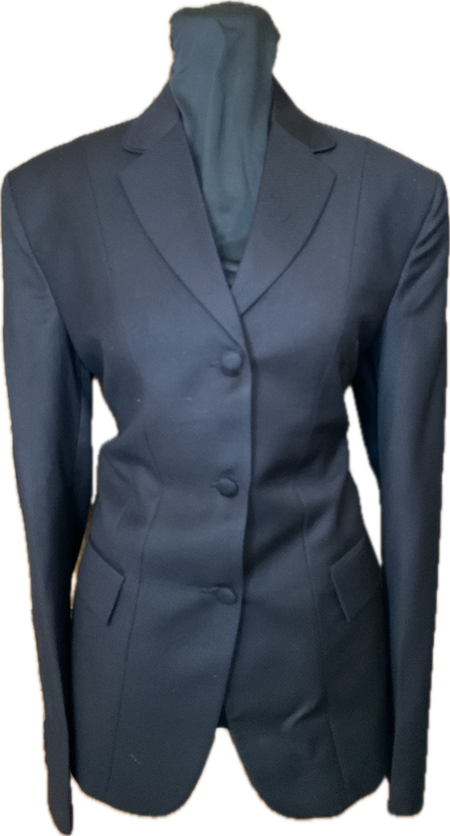 *36 Bust* Black Hunt Coat with Velvet Collar
