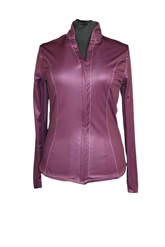 Cowboy Couture Ladie's Burgundy Carbon Fiber Tunic Shirt