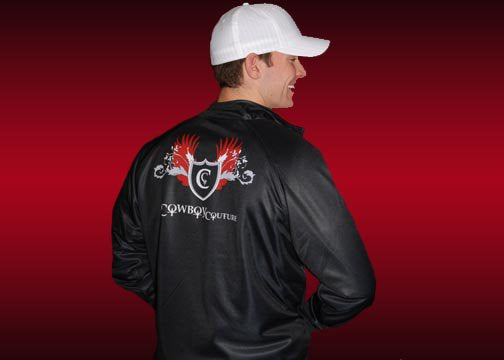 Cowboy Couture Jacket. Zip up front. VERY WARM!