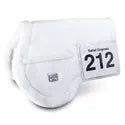 English fleece saddle pad with number holder