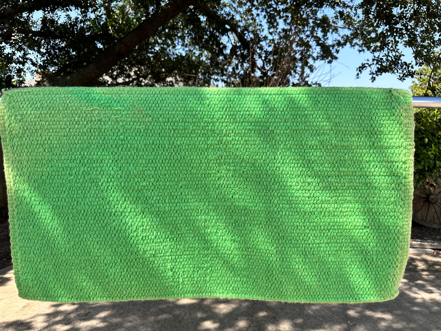 Solid Saddle blanket lime green