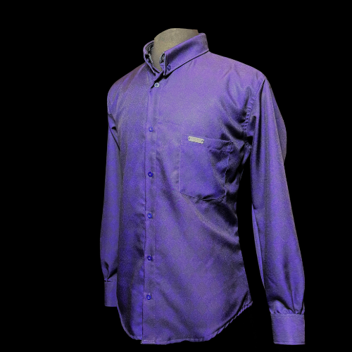 Cowboy Couture Men's Shirt -Plum - Diamond Print