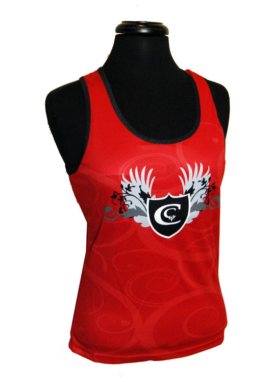 **LIMITED EDITION** Cowboy Couture Ladie's Tank -Red-