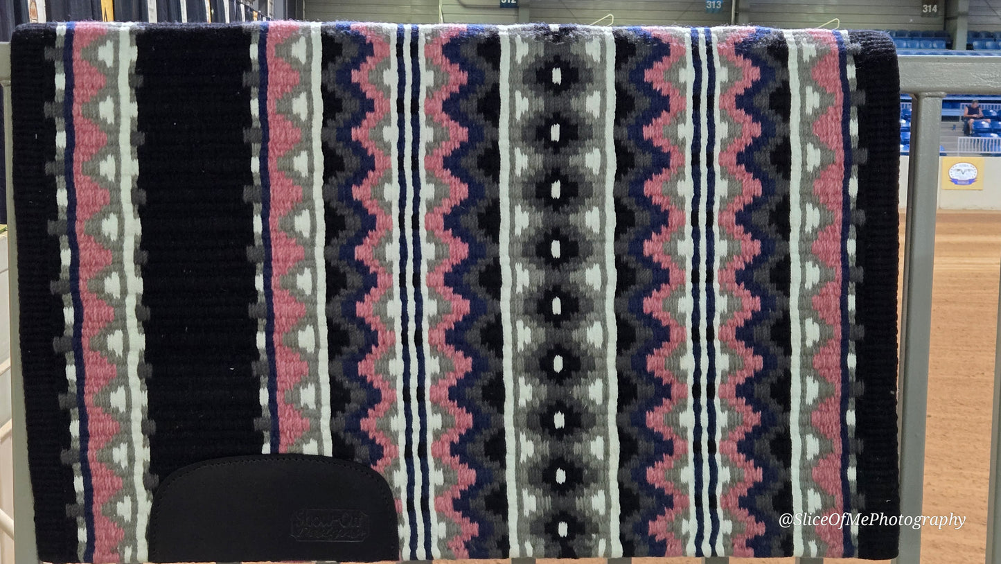 775 Oversized Saddle Blanket Black, Ash, Charcoal, Rapture Rose, White, Slate Blue