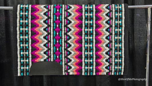 730 Oversized Saddle Blanket black, white, grey, pink, coral